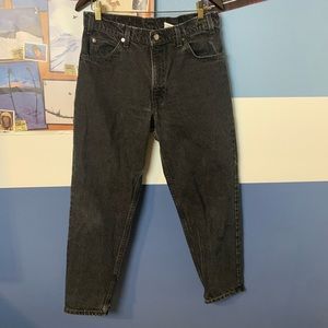 SOLD Vintage orange tab made in USA Levi’s 550 je